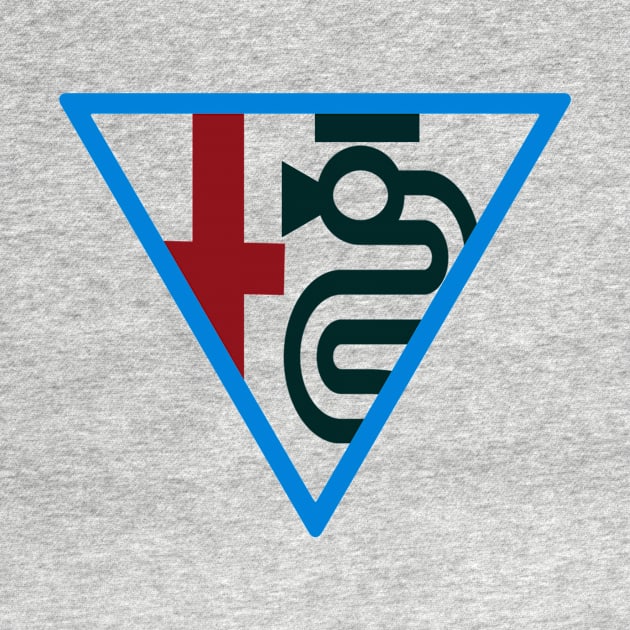 Minimal triangular logo of an Italian carmaker by bobdijkers